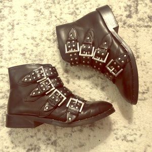 Faux leather Moto boot